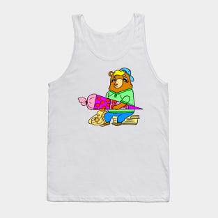 School start of school children school bag Tank Top